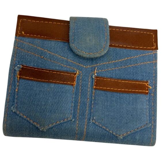 Retro Jean Wallet with Pockets! - Picture 1 of 7